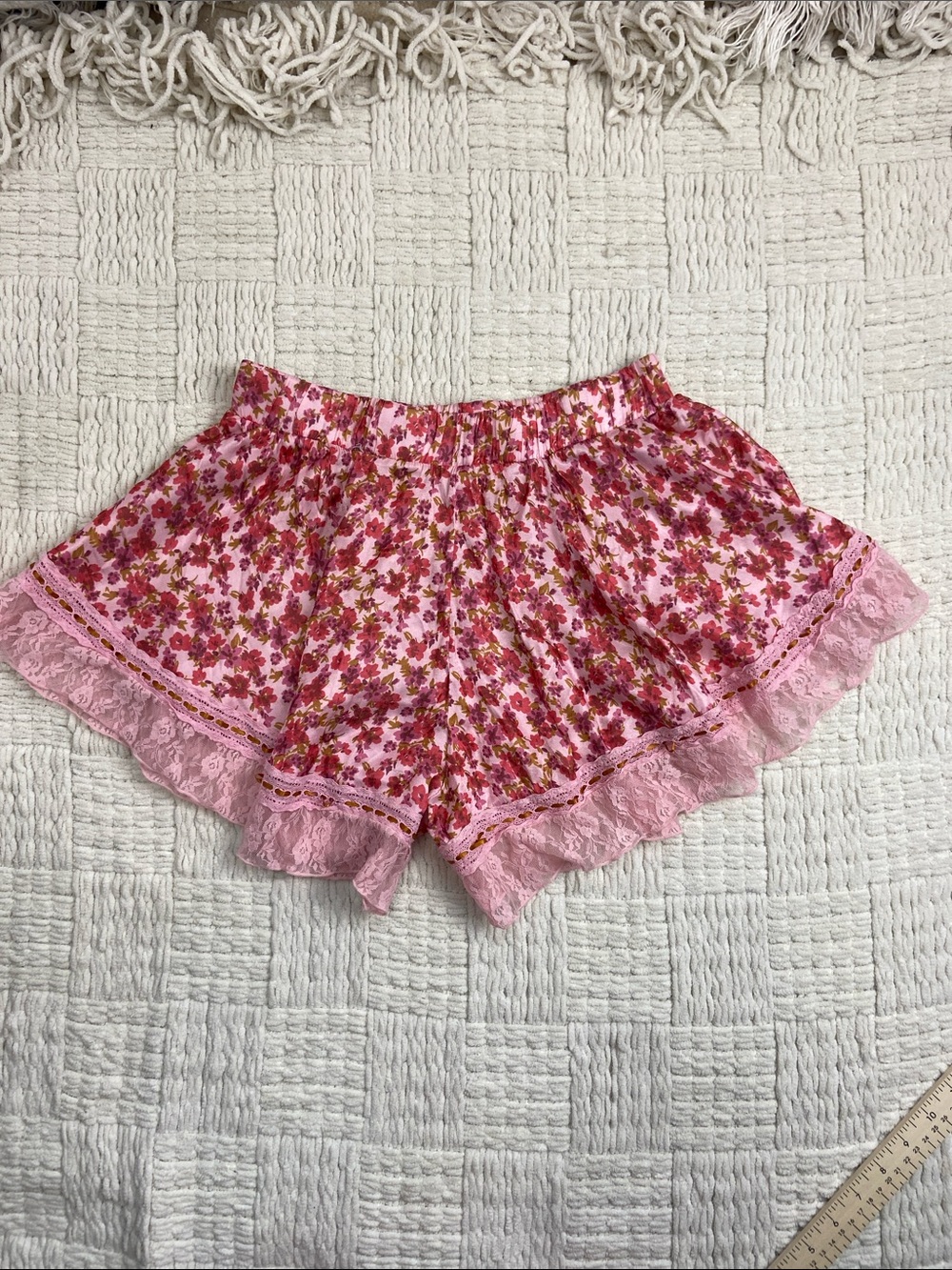 NWOT Intimately Free People Morning Breeze Shorts in Azalea Berry Combo S - Picture 5 of 11